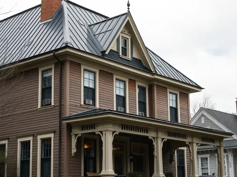 Historic home roof restoration with standing seam in Windham County VT