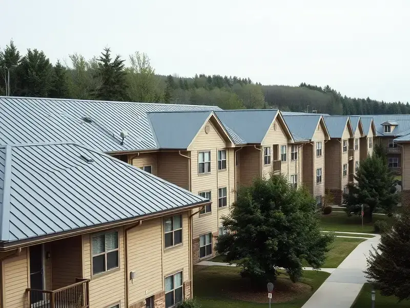 Multi-family property metal roofing in Brattleboro VT